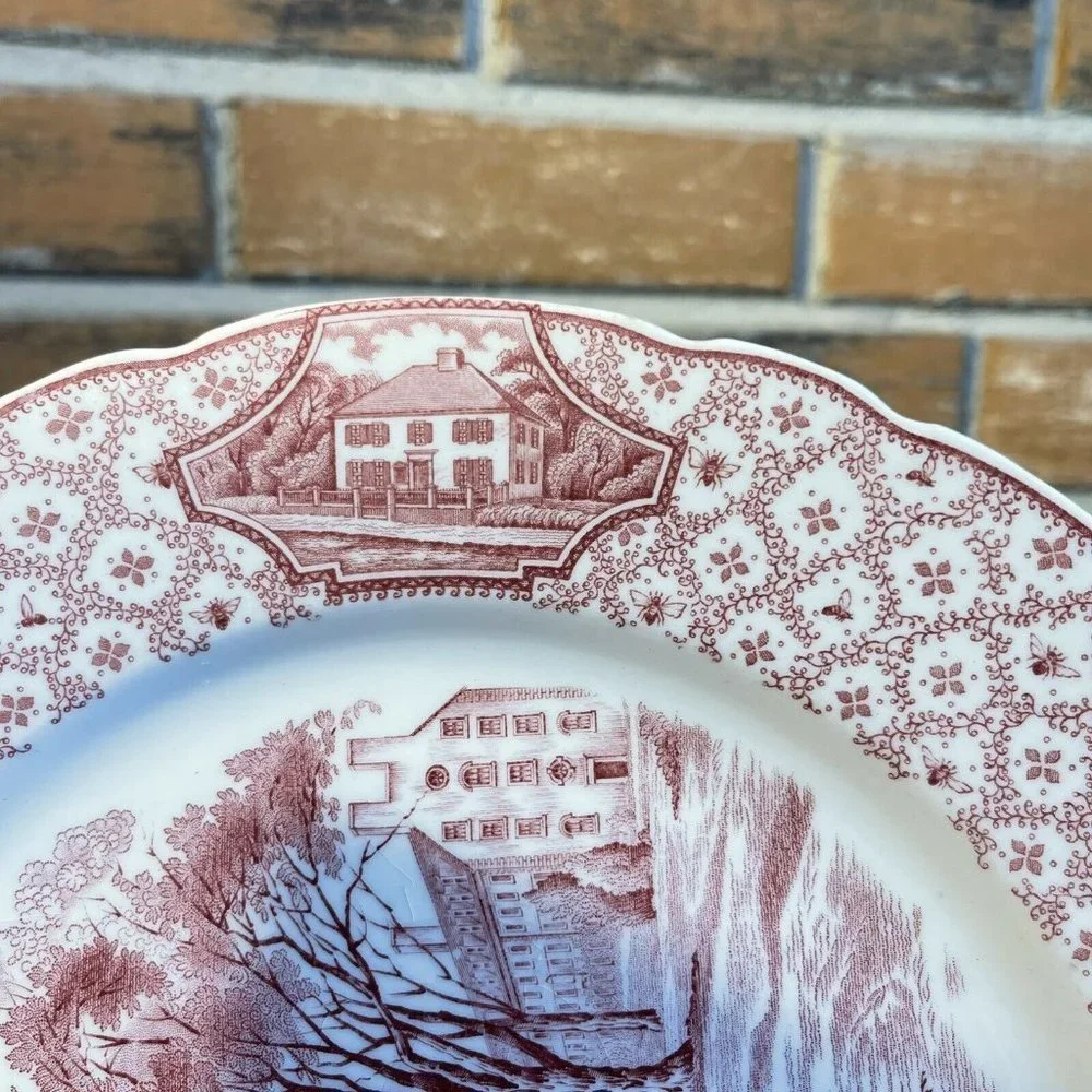 1931 Phillips EXETER ACADEMY NH Royal Cauldon Plate 10.40" ( Code 3)_7